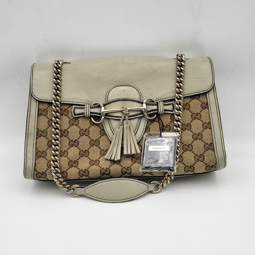 Gucci Gg Canvas Emily - Neutrals Shoulder Bags..Authentic W/Coa...!!